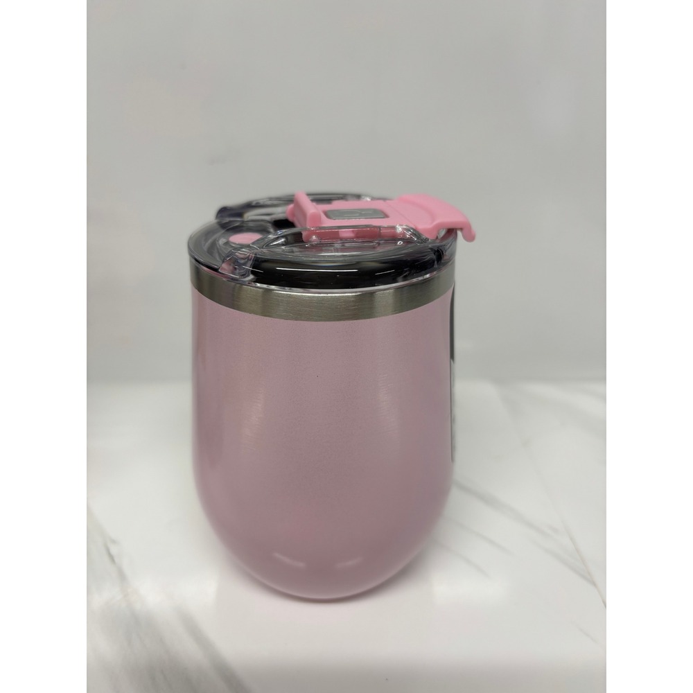BruMate Uncork'd XL Wine Tumbler 14oz Glitter Pink BevLock Leak Proof Lid NEW - Picture 8 of 10
